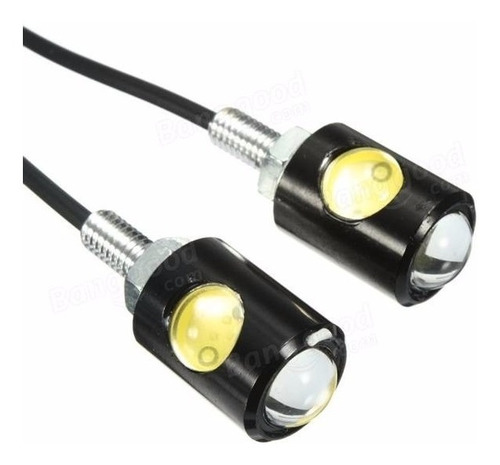 Par Tornillo Led Placa Ojo De Aguila Para Carro Y Moto 12v