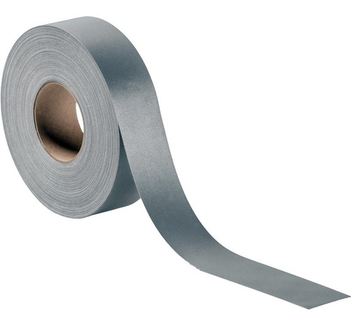 Cinta Reflectiva Gris Tela Rollo 100 Mtrs 5cms 380 Candela