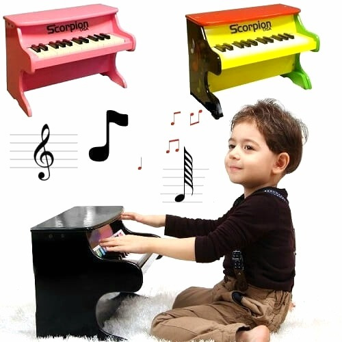 Piano Para Niños - Piano De Madera - Scorpion O Agostini