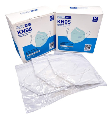 Pack 40unid- Mascarilla Kn95 Certificadas - 5 Pliegues