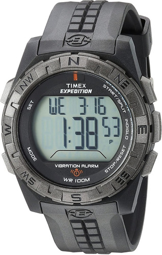 Reloj Pulsera Timex T49851 Para Hombres 43mm Color de la correa Negro