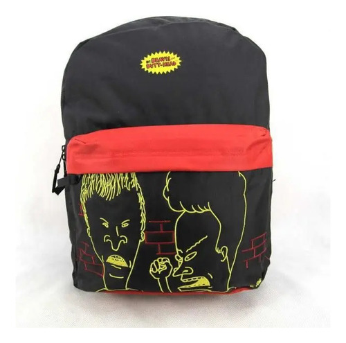 Mochila Beavis And Butt-head 48553 Dmw Cor Preto Escolar