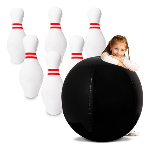 Bowling Gigante Inflable Para Niños Diversión En Casa O Al A
