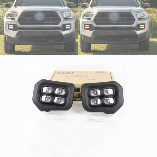 Unids Coche Drl Niebla Luz Para Toyota Tacoma Led Diurna Car