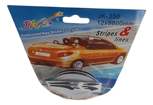 Rollo Cinta Filetear Tipo Katana Línea Doble Varios Colores
