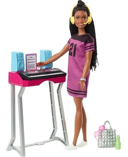 Muñeca Barbie Big City Big Dreams Dj Con Accesorios 30 Cm