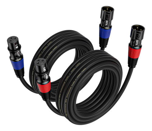 Ebxya Xlr Cables - Cable De Micrfono Xlr Estndar Macho A Hem