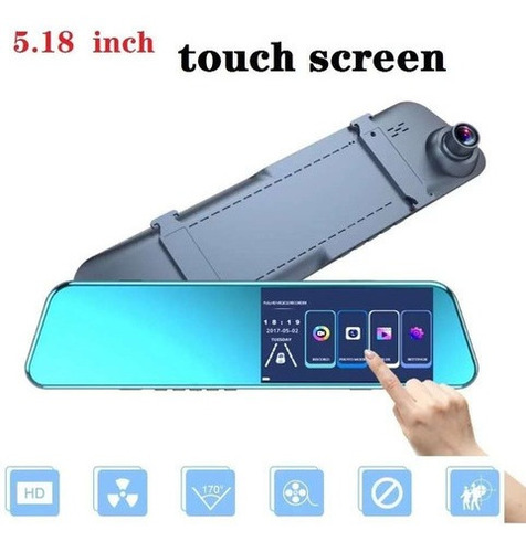 Espejo Retrovisor Dvr Tactil Para Kia Carens