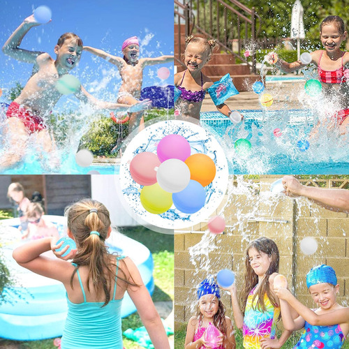 12 Pcs Globos De Agua Reutilizables, Bolas De Agua