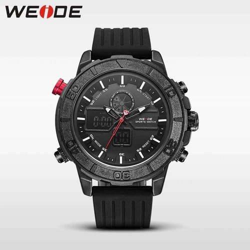 Relógio Weide Digital Original Analógico Luxo Preto Promoção