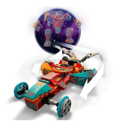 Imagen 4 de 5 de Lego® Super Heroes - Iron Man Sakaariano De Tony Stark 76194