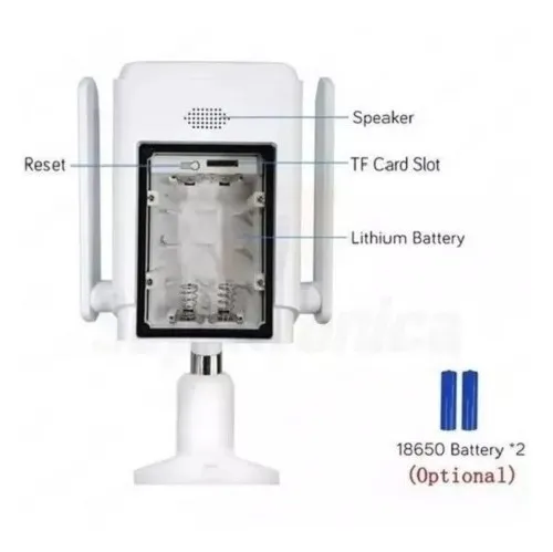 Câmera Ip Wifi Segurança Ip66 Energia Solar Full Hd Externa