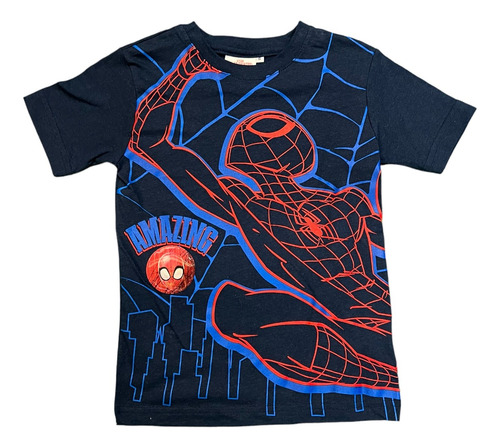 Playera Manga Corta Para Niño Diseños Unicos De Spider Man