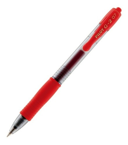 Bolígrafo de gel Pilot G2, 0,7 mm, rojo