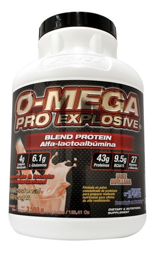 Omega Pro Explosive 3,500 Gr Blend Protein Whey Protein F&nt Sabor Nuez/Avellana