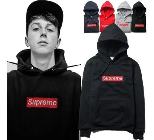 Buzo supreme negro hot sale