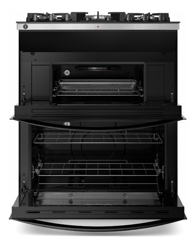 Fogão 5 Bocas Brastemp Bfd5lae Air Fryer Com Duplo Forno