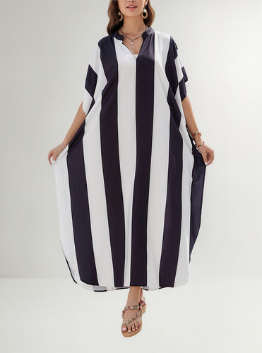 Kimono Largo Bohemio Traje De Algodón Para Mujer De Playa