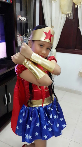 Disfraz Disfraces Mujer Maravilla Niña Wonder Woman Costume | Cuotas sin  interés