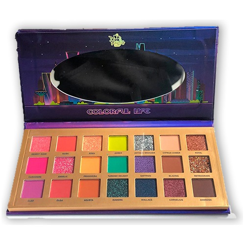 Paleta De Sombras 21 Tonos Colors Life - g a $95