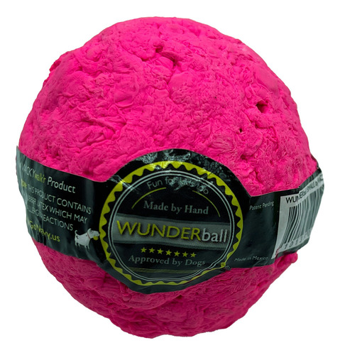 Wunderball Pelota P/perro Chica 6 Cms Caucho Indestructible Color Rosa Chicle