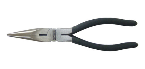 Alicate Punta Larga Mango Negro Tipo Americano 6pg Forte