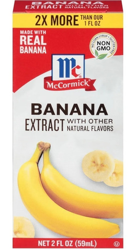 Extracto De Plátano Mccormick 2 Oz (59 Ml)