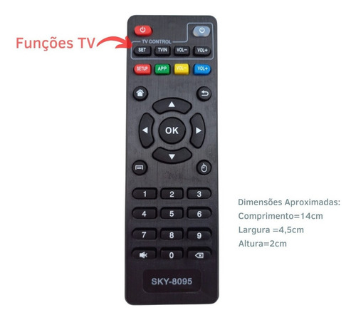 Kit 10 Controle Remoto Smart Tv Box 4k Universal Pro