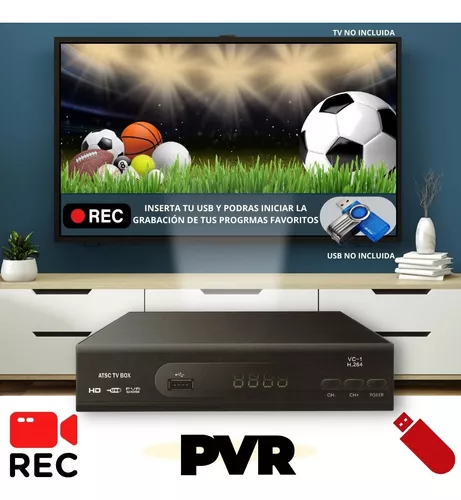 Decodificador Full Hd 1080p - Sintonizador Digital Para Televisores  Convencionales - Grabación Pvr Y Control Remoto Incluido