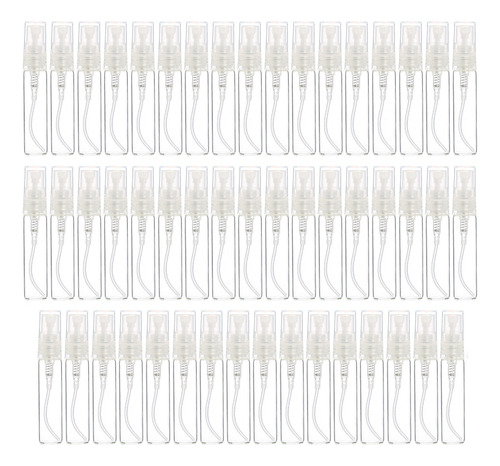 50 Atomizador Spray Vidrio Recargable Portátil 5ml
