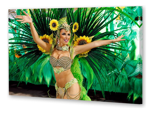 Cuadro Canvas Brasil Carnaval Rio Samba Musica P5