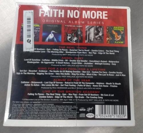Box Cds Faith No More Original Album Series Lacrado 5 Cds