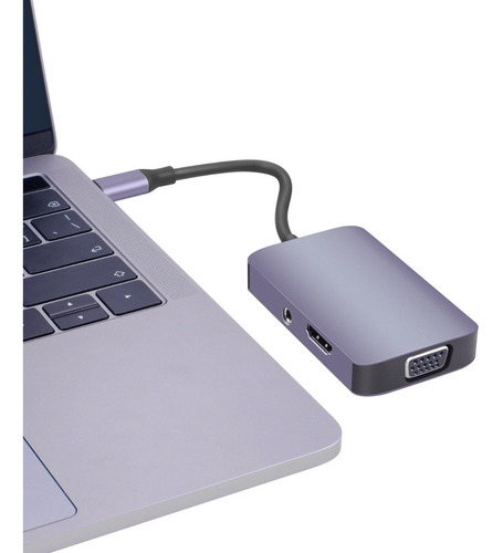 Imagen 5 de 6 de Hub Usb Tipo C, 5 En 1, Para Macbook / Windows 7/8/10