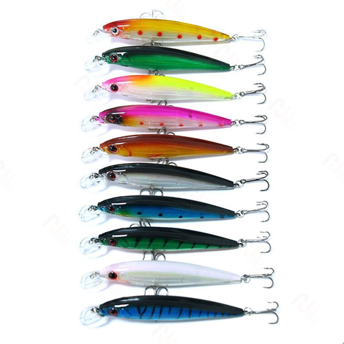 Pack 10 Señuelos O Rapala Para Pesca De Corvina Y Lenguado