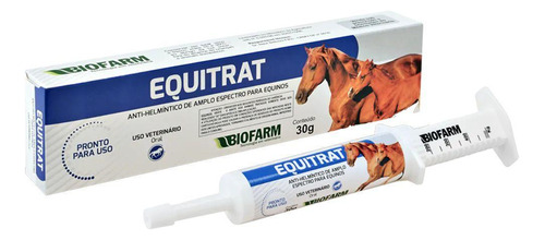 Vermífugo Oral Para Cavalos Equitrat - 30 Gr