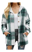 Comprar Abrigos Y Mangas Para Mujer, Ropa De Abrigo Holgada Con La Parte Delantera Abierta, A Cuadros