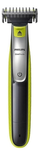 Máquina afeitadora Philips OneBlade QP2530 verde lima y gris marengo 100V/240V