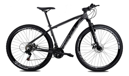 Bicicleta Aro 29 Rino Everest A Disco 24 Vel. Cubo Roletado Cor Grafite Tamanho Do Quadro 15