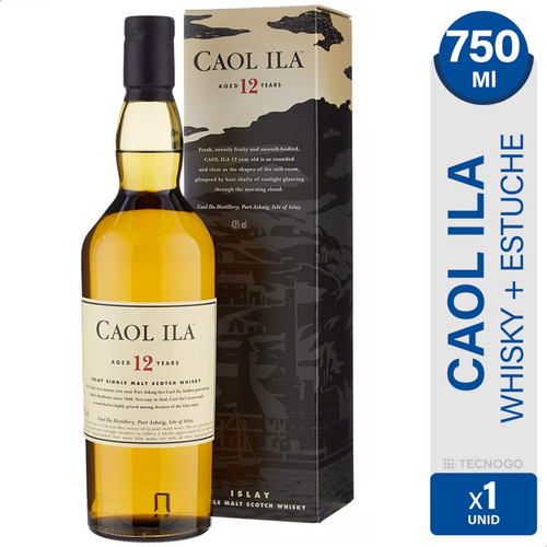 Whisky Caol Ila 12 Años 750ml Islay Single Malt - 01mercado