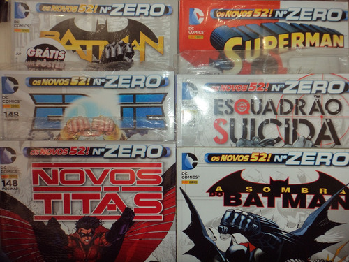 Os Novos 52 Lote De 6 Edicoes Zero Panini Excelentes Batman 