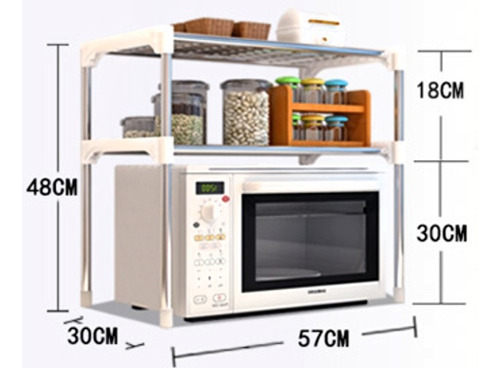 Mueble Organizador Microondas Estante Repisas Cocina Hogar