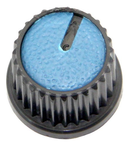 10x Botão Knob Redondo Estriado Sem Parafuso Ad209 - Azul