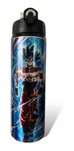 Cilindro Para Agua Goku Dragon Ball  Azul Personalizado