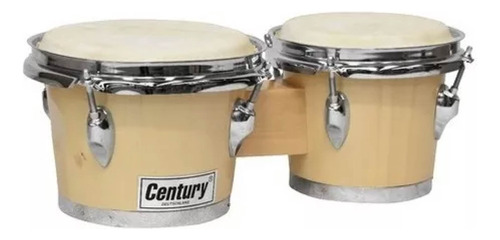 Bongo Century Cnbg009 7 Y 8 Pulgadas Natural Aro Cromado