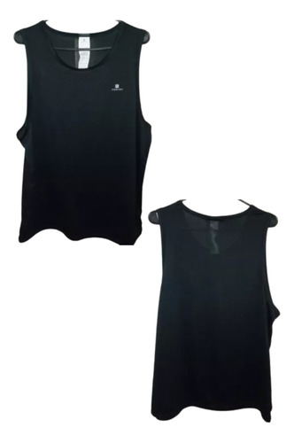 Musculosa Negra Decathlon Domyos Talle L