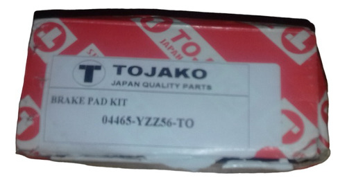 Pastillas De Freno Tojako - Toyota Hilux Año 97 Al 01 - 4x2