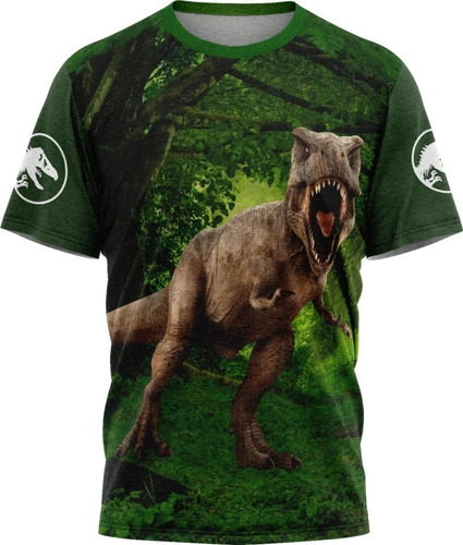 Camiseta Dinossauro Rex - Personalizado - Tecido Dryfit