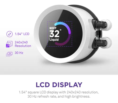 Enfriador Líquido Para Cpu Nzxt Kraken 360 Rgb 360 Mm Blanco