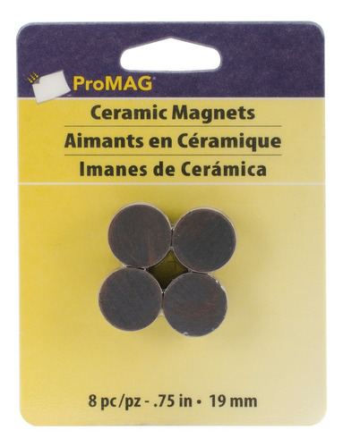 Promag Alrededor De Los Imanes De Cerámica-.75  8/pkg