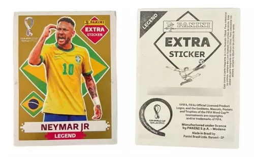 NEYMAR JUNIOR OURO (Gold) - EXTRA LEGEND (Brasil) - Figurinha Original -  Não